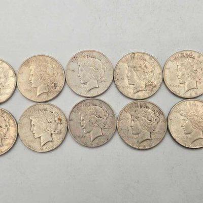#1794 • (10) 1926 Silver Peace Dollars
