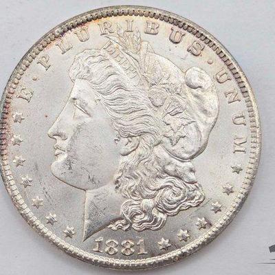 #1402 • 1881 Carson City Morgan Silver Dollar
