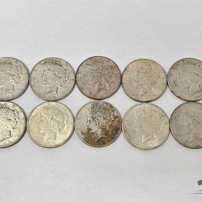 #1770 • (10) 1923 Silver Peace Dollars
