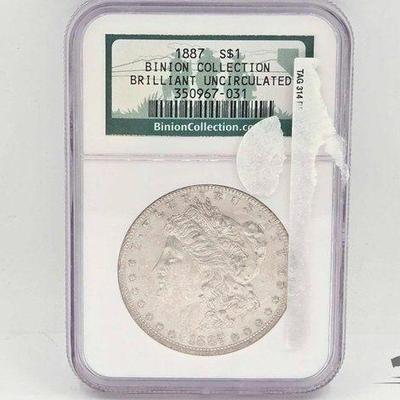 #1438 • 1887 Philadelphia Morgan Silver Dollar
