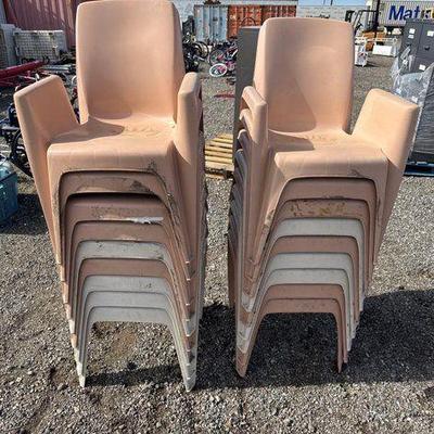 Sale Photo Thumbnail #239: #90022 • (18) Integra Plastic Armchairs
