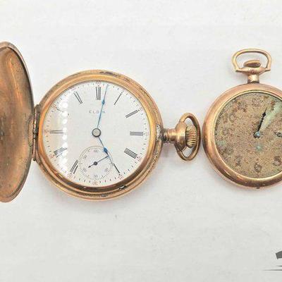#646 • (2) Elgin Gold Filled Pocket Watches
