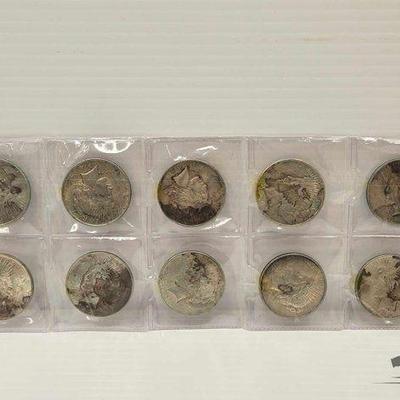 #1680 • (10) Morgan Silver Dollars

