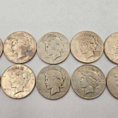 #1800 • (10) 1926 Silver Peace Dollars
