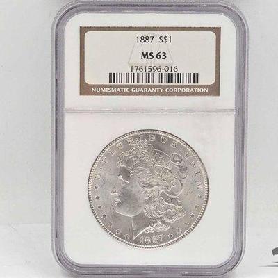 #1436 • 1887 Philadelphia Morgan Silver Dollar
