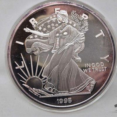 #2006 • 1995 Silver Eagle One Troy Pound .999 Fine Silver with Certificate of Authenticity
