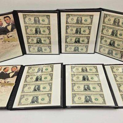 #1056 • (3) Albums of $2 Dollar & $5 Dollar Red Seal Bank Notes
