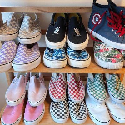 Mixed Shoe Lot: Vans, TOMS & Marvel Shoes (Sizes 8.5-10)	