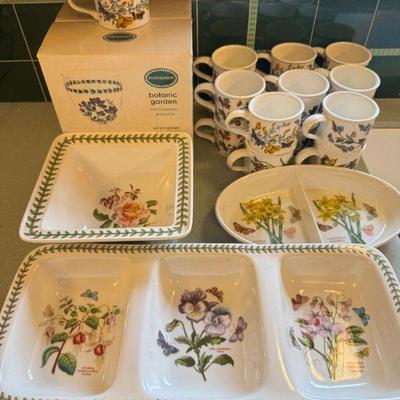 Portmeirion Botanic Garden Collection – Mugs, Bowls & Glassware Set	