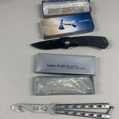 SCH250 Tomahawk and Super Knife branded knives