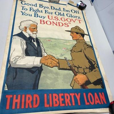 SCH002 - Vintage U. S. War Bonds Poster