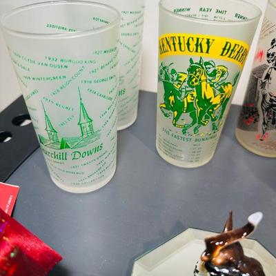 Kentucky Derby glasses 1950’s