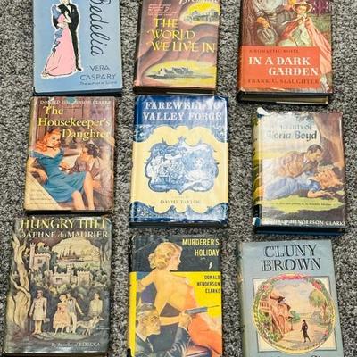 Nice selection of vintage novels and mystery books