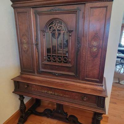 Hand Painted China Cabinet