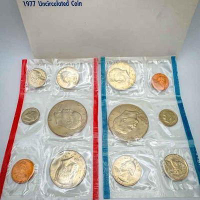 1977 U.S. Mint Uncirculated Coin Set – With Original Envelope
