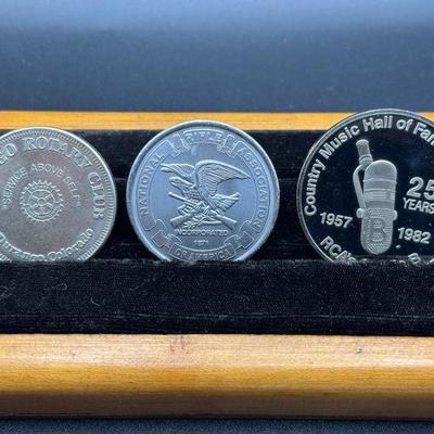 (3) American Organization Collectible Medallions
