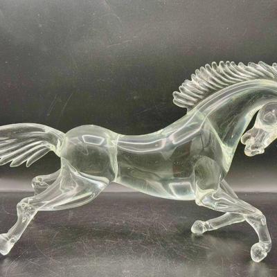 Huge Signed Formia Vetri De Murano Glass Horse
