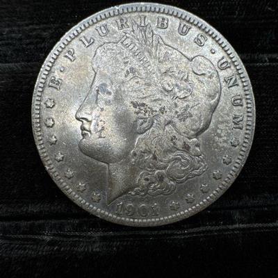 Heavily Toned 1901-O Morgan Silver Dollar
