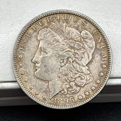 Toned 1896 Morgan Silver Dollar
