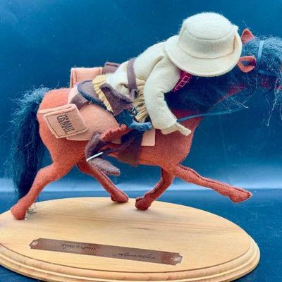 1993 Annalee Folk Hero Series PONY EXPRESS Horse & Rider Doll RARE
