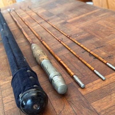 Fishing Rod With Fitted Pole Holder And Sheath
