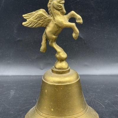 Vintage Solid Brass Pegasus Bell

