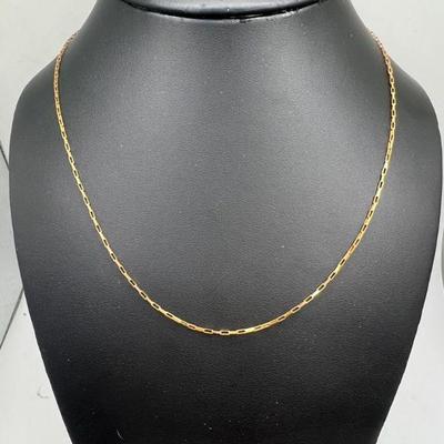 9K Gold Chain Necklace
