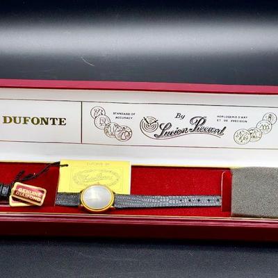 Vintage Lucien Piccard Men's Watch With Presentation Box
