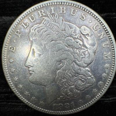 1921 Morgan Silver Dollar Coin
