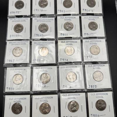 Sleeved Jefferson Nickel Collection
