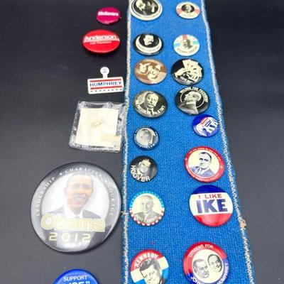 Political Presidential Pin Lot
