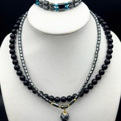 Necklace & Bracelet Set Feat. Hematite
