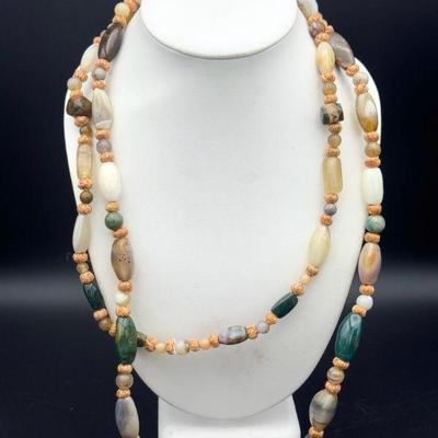 Gorgeous Long Stone Necklace
