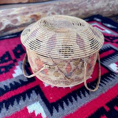 Mexican Tortilla Basket With Lid
