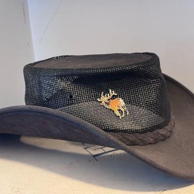 Genuine Leather Blue - The Air Flow Hat
