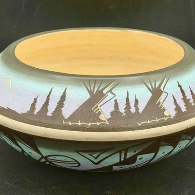 Signed Little F ‘87 Navajo Pottery Bowl
