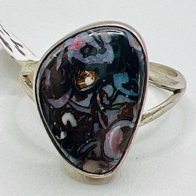 Sterling Silver Polished Yowah Nut Ring Size 7.25
