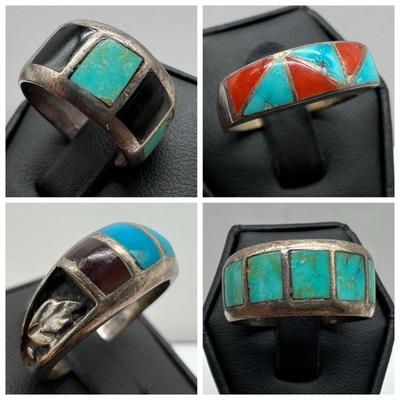 (4) Southwestern Style Rings
