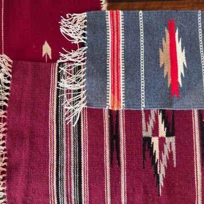 (3) Navajo Style Table Toppers
