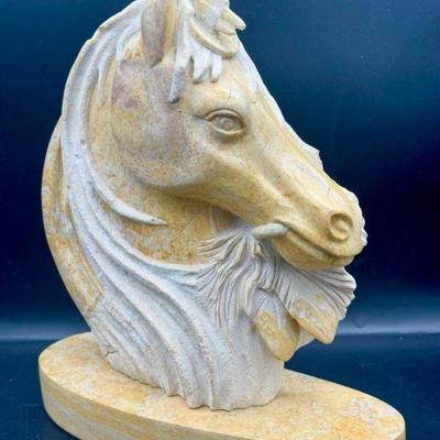 Signed “Ash Kiit Bahi” Greg Johnson Large Stone Sculpture
