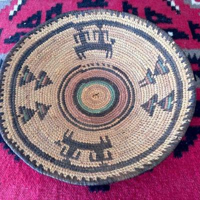 African Wedding Coiled Weave Woven Basket
