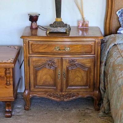 Vintage French Provincial Louis XV nightstand