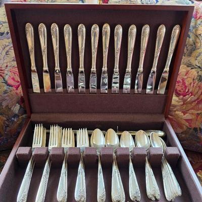 Sweetheart Rose by Lunt sterling silver flatware