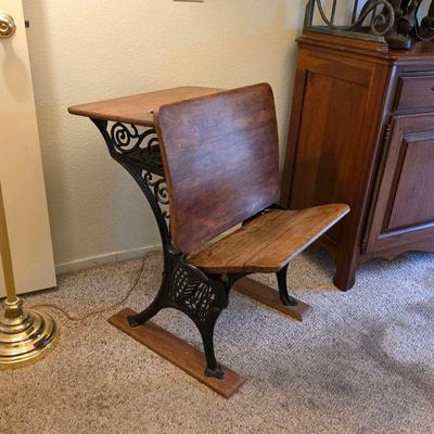 Antique school desk