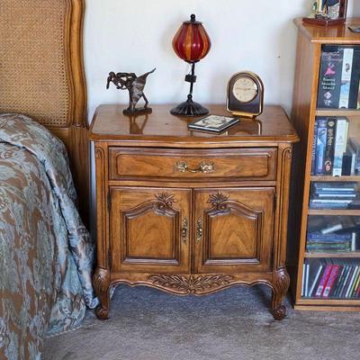 Vintage French Provincial Louis XV nightstand