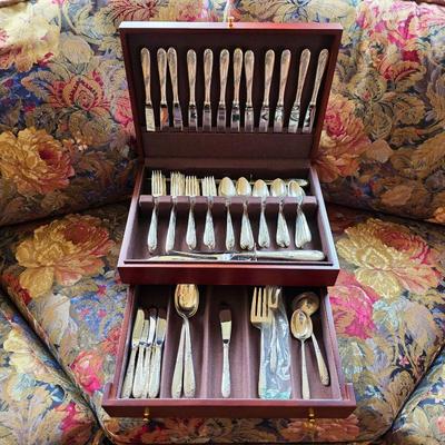 Sweetheart Rose by Lunt sterling silver flatware