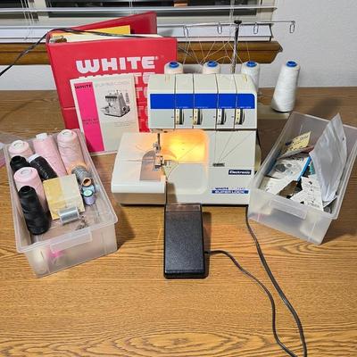 White Super Lock 734D Serger