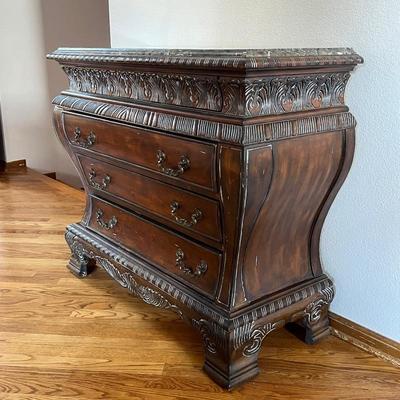 Chest of drawers with marble top