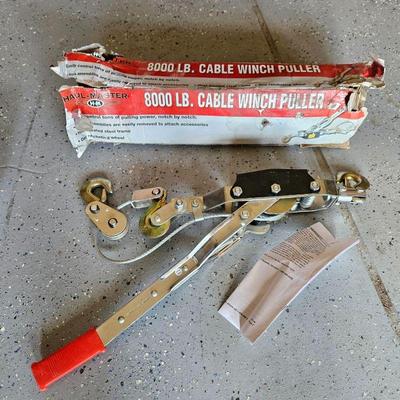 Cable winch puller