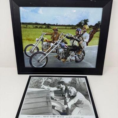 Framed Movie Prints – "Easy Rider" & "Bonnie & Clyde" Film Scenes	